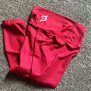 Peloton red Ride Leggings